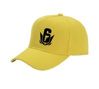 Gorra De Béisbol Transpirable para Hombre Y Mujer Fácil Limpiar Arcoíris R.a.in.bo.w S.IX S.ie.g.e Rendimiento Lisa Snapback Fitness Trucker Estampada-HuangSe||One_Size