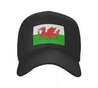 Gorra de béisbol unisex ajustable para hombre y mujer, diseño de dragón rojo galés, regalo de verano