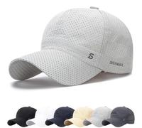 Gorra de béisbol Unisex Clásico Algodón Gorra el Sol Sombrero Moda Running Hombre Mujer Ajustable Gorras Verano Padel Tenis Golf Senderismo Protege del Sol y la Lluvia