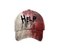 Gorra de béisbol unisex con estampado de sangre para mujeres, hombres, Halloween (DE/NL/SE/PL, alfanumérica, talla única, antracita)