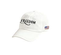 Gorra de béisbol unisex con estampado retro de Charlie Kirk, bandera americana, sombrero patriótico, blanco, M