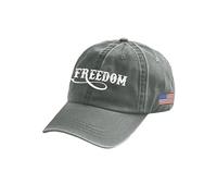 Gorra de béisbol unisex con estampado retro de Charlie Kirk, bandera americana, sombrero patriótico, gris, M