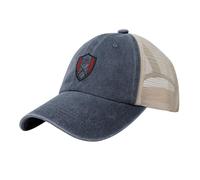 Gorra De Béisbol Unisex con Malla Trasera Estilo Camionero Sombrero para El Sol con Estampado del Escudo De Armas De Fujairah para Hombres Mujeres para Viajes De Verano Deportes Al Aire Libre