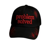 Gorra de béisbol unisex con sangre para mujeres, hombres, disfraz de Halloween, gorra informal (DE/NL/SE/PL, alfanumérica, talla única, negro)