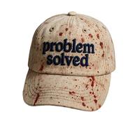 Gorra de béisbol unisex con sangre para mujeres, hombres, disfraz de Halloween, gorra informal (DE/NL/SE/PL, alfanumérica, talla única, albaricoque)