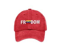 Gorra de béisbol unisex Freedom Venezuela, gorra de béisbol de Venezuela, rosso, M