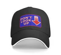 Gorra de béisbol Unisex Gorras Deportivas al Aire Algodón Don't Look Up Gorra de béisbol Bolsa de Playa Sombrero Solar Sombrero de Senderismo Gorras Masculino Mujeres Regalos Lavados