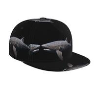 Gorra de béisbol unisex para deportes al aire libre, para deportes diarios, ajustable, a la moda, sombrero de ala plana, tiburón gigante, adecuado para gorras deportivas al aire libre en todas las