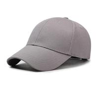 Gorra de béisbol unisex para hombre, ajustable, para papá, para mujer, hombre, relajada, atlética, verano, gris, L