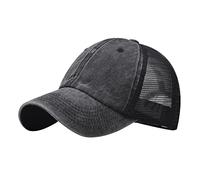 Gorra de béisbol unisex para mujeres y hombres, sombrero casual 2024 para hombres y mujeres, gorra de béisbol de moda, gorra de mezclilla con hebilla para exteriores, sombrero de capilla, Negro, Talla