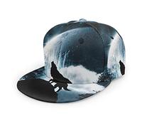 Gorra de béisbol Unisex Tyrannosaurus Rex Triceratops Dinosaurs World para Hombre y Mujer, con Visera Plana Ajustable, Gorra de béisbol Estilo Hip Hop.
