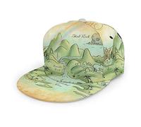 Gorra de béisbol Unisex Tyrannosaurus Rex Triceratops Dinosaurs World para Hombre y Mujer, con Visera Plana Ajustable, Gorra de béisbol Estilo Hip Hop.