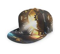 Gorra de béisbol Unisex Tyrannosaurus Rex Triceratops Dinosaurs World para Hombre y Mujer, con Visera Plana Ajustable, Gorra de béisbol Estilo Hip Hop.