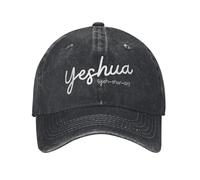 Gorra de béisbol Unisex Yeshua Jesus King of Kings Gorras lavadas desgastadas Vi ntage Gorra Ajustable para Viajes al Aire Libre