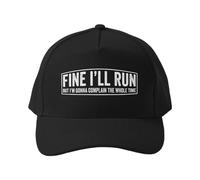 Gorra de béisbol Vale, correré, Pero me voy a quejar Todo el Tiempo. Gorra Informal Black Cotton Park.