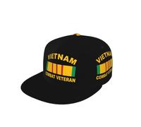 Gorra De Béisbol Vietnam Combat Veteran with Ribbon 3D Print Golf Hat Ajustable Gorra Trucker Transpirable Gorras De Hombre para Pescar Viaje Senderismo