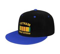 Gorra De Béisbol Vietnam Combat Veteran with Ribbon 3D Print Snapback Sombrero Proteccion Solar Gorra Trucker Transpirable Gorras De Hombre para Camping Senderismo Viaje