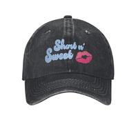 Gorra de béisbol Vintage de Sabrina Carpenter, álbum Short N' Sweet, Unisex, de Mezclilla Lavada, para Viajes al Aire Libre, Ajustable