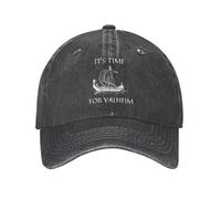 Gorra de béisbol Vintage It's Time For Valheim Sailing Boat Unisex Gorra de algodón Desgastado Snapback Gorra vikinga para Juegos de Verano al Aire Libre