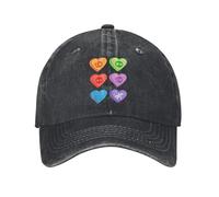 Gorra de béisbol Vintage The Living Tombstone Candy Hearts Baseball para Hombres y Mujeres desgastada Denim Sun Sun Rock Outdoor Activities Adjustable Hat