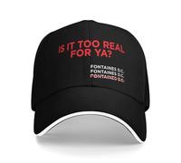 Gorra de béisbol Vintage y clásica Too Real For Ya Sun Gorra de Camionero Casual de Verano para Hombres Gorra Snapback de Caza para Adultos Duradera y cómoda