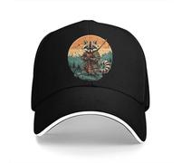 Gorra de béisbol Visera de Sol de Verano Mapache Samurái Atardecer Hip Hop Amante Mapache Vaquero Regalo Ajustable con visas