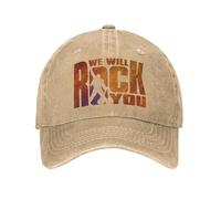 Gorra de béisbol We Will Rock You Queen Band Sun Unisex-Adolescentes Diseño Camionero Verano Casual Caza Camping
