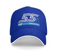 Gorra de béisbol Williams Racing Team s Fashion Carlos Sainz F1 Sandwich Caps para Hombres Mujeres Ajustable Sombrero para el Sol Deporte Vacaciones Regalos Deportivos