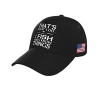 Gorra De Béisbol Yo Pesco Y Sé Cosas Gorra Trucker Vintage Golf Hat Adjustable Gorras De Hombre para Running Viaje Camping