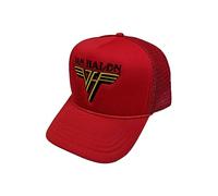 Gorra de bisbol Van Halen con logotipo oficial de camionero rojo, talla nica, rosso, Talla nica