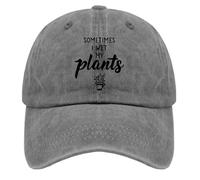 Gorra De Camionero A Veces Mojo Mis Plantas Gorra De Béisbol Transpirable Gorras Casuales Lavada Gorras Deportivas para Deporte Casuales Verano