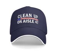 Gorra de camionero ajustable Clean Up On Aisle 47 para hombres y mujeres.