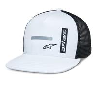 Gorra de camionero Alpinestars Alter blanca y negra