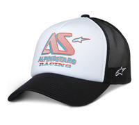 Gorra de camionero Alpinestars Ayess en blanco y negro