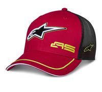 Gorra de camionero Alpinestars Exceed roja y negra