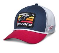 Gorra de camionero Alpinestars Selica azul-rojo-blanco