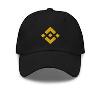 Gorra de camionero bordada con logotipo de Binance, gorra ajustable a presión, el mejor regalo para comerciantes de criptomonedas, amantes de Bitcoin, color negro