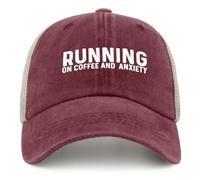 Gorra de Camionero con diseño de café y ansiedad para Hombre, Divertida Gorra de Malla para Verano