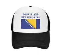 Gorra de Camionero de Bandera Unisex Unisex Personalizada de Bosnia y Herzegoparaadultos Gorra de béisbol Ajustable para Hombres y Mujeres Hip Hop Dad