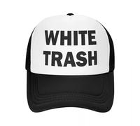 Gorra de Camionero de Ghetto USA Personalizada White Trash Trash Divertida para Hombres y Mujeres Gorra de béisbol Ajustable para Adultos Hip Hop Dad Hat