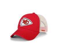 Gorra de camionero de malla informal con logotipo de la NFL de los Kansas City Chiefs para hombre de FOCO, color del equipo