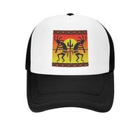 Gorra de Camionero Kokopel li Tribal Tribal Personalizada del Suroeste para Hombres y Mujeres Gorra de béisbol Ajustable para Adultos Gorra de papá Hip Hop