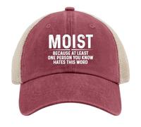 Gorra de Camionero para Mujer, Moderna Gorra de béisbol de Malla para Verano, Porque al Menos una Persona Que conoces Odia Esta Palabra.