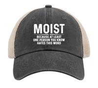 Gorra de Camionero para Mujer, Moderna Gorra de béisbol de Malla para Verano, Porque al Menos una Persona Que conoces Odia Esta Palabra.