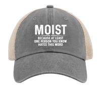 Gorra de Camionero para Mujer, Moderna Gorra de béisbol de Malla para Verano, Porque al Menos una Persona Que conoces Odia Esta Palabra.