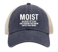 Gorra de Camionero para Mujer, Moderna Gorra de béisbol de Malla para Verano, Porque al Menos una Persona Que conoces Odia Esta Palabra.