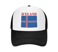 Gorra de Camionero Personalizada con Bandera de Islandia para Mujeres y Hombres Gorra de béisbol Unisex Ajustable Hip Hop Dad Hat
