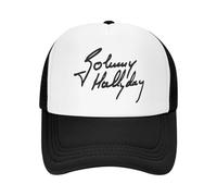 Gorra de Camionero Personalizada French Legend Rock Johnny Hallyday para Mujeres y Hombres Gorra de béisbol Unisex Ajustable Spring Dad Hat