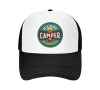 Gorra de Camionero Personalizada Happy Camper Sin Quejas para Hombres y Mujeres Ajustable Unisex Adventure Camping Camp Gorra de béisbol de Verano para papá