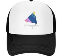 Gorra de Camionero Transpirable clásica de Malla Sunfish Velero Gorra de béisbol Sombrero de Playa Rugby Wild Ball Sombrero Icono Sombreros de Mujer para The Sun Men Blanco